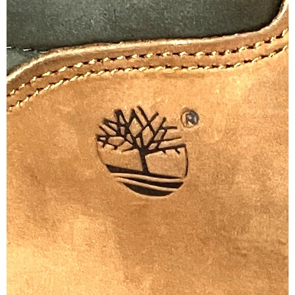 Timberland Boots Vtg Y2K Nubuck Hiking Mid Lace Lug Wheat 9 41 Women Gorp Preppy - Picture 2 of 16